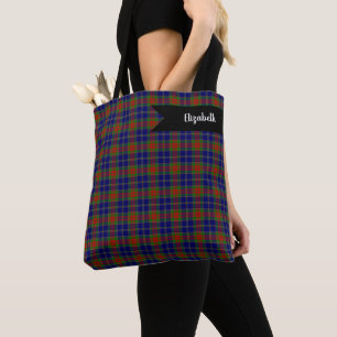 Christmas Morning Scottish Tartan Pattern Tote Bag