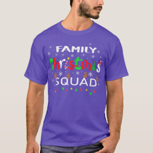 Christmas Morning Squad Santa Holiday Pajama Match T-Shirt
