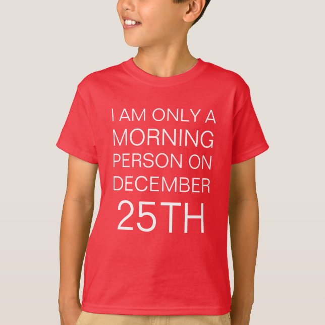 Christmas Morning T-Shirt (Front)