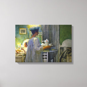 Christmas Morning, The Feast of Saint Lucy Canvas Print