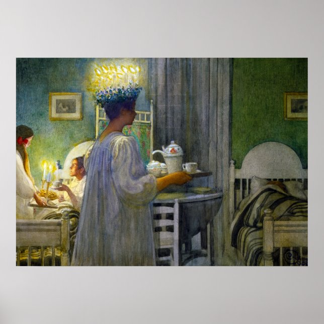 Christmas Morning, The Feast of Saint Lucy Poster (Front)