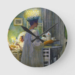 Christmas Morning, The Feast of Saint Lucy Round Clock