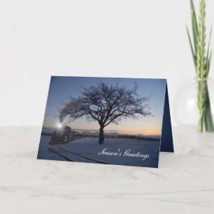 Christmas Morning Train Card