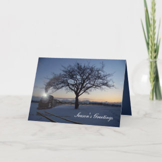 Christmas Morning Train Card