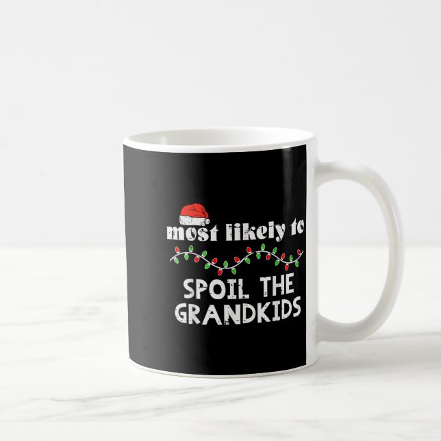 Christmas Most Likely Sil Grandkids Xmas Match Men Coffee Mug (Right)