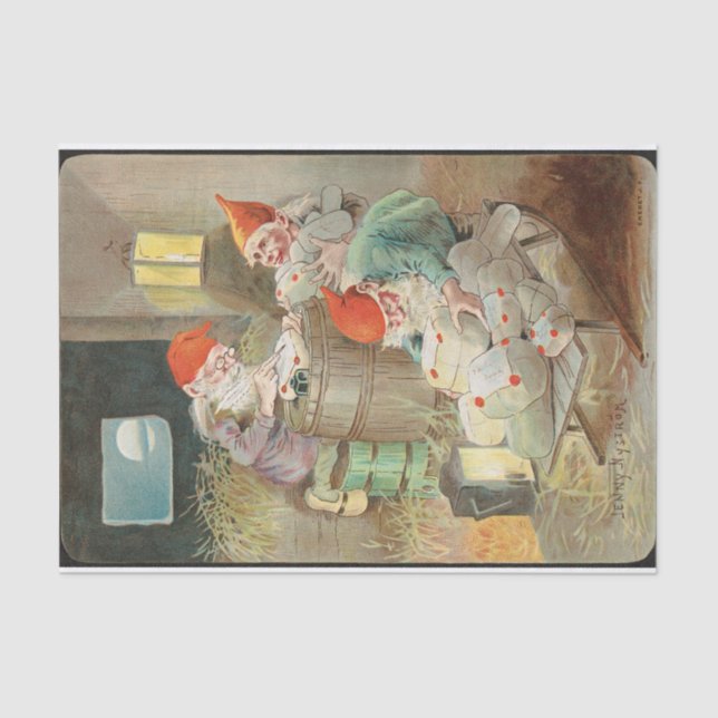 Christmas Motif by Jenny Nystrom Tissue Paper (Front)