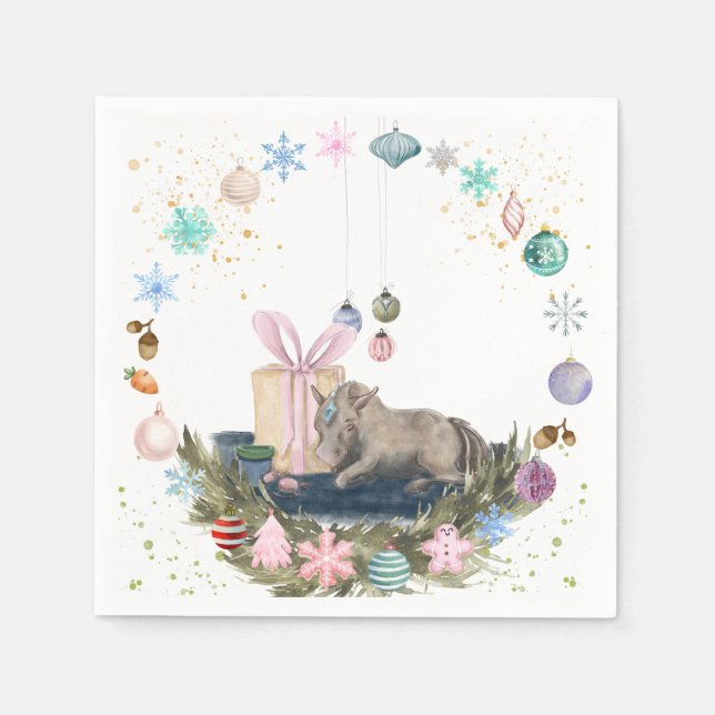 Christmas motif Servietten Napkin (Front)