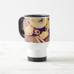 Christmas Motif with Cookies, Sweets and Spices Travel Mug