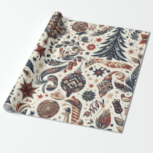 Christmas Motifs Wrapping Paper n5