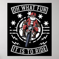 Christmas Motorcycle Santa Claus Biker Dad Bike