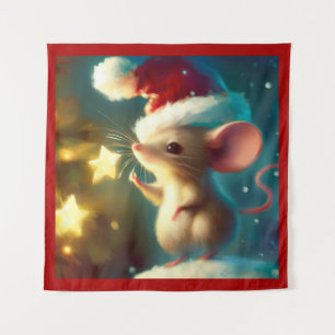 Christmas Mouse 1 Tapestry