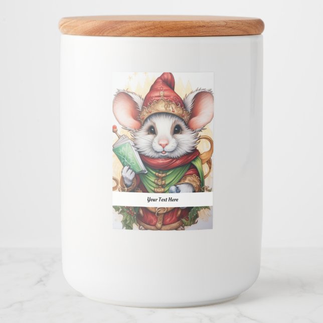 Christmas Mouse 47 Your Text Here Food Label (Front)