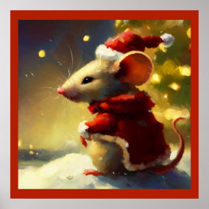 Christmas Mouse 4 Poster