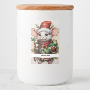 Christmas Mouse 50 Your Text Here Food Label