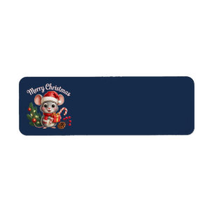 Christmas Mouse Address Labels