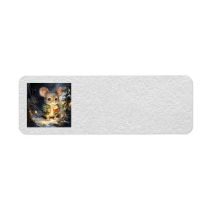 Christmas Mouse Address Labels