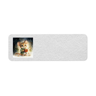 Christmas Mouse Address Labels