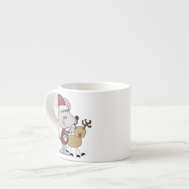 Christmas Mouse and Espresso Cup (Front Left)