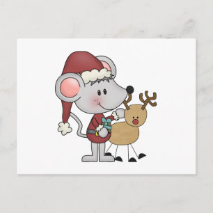 Christmas Mouse and Holiday Postcard