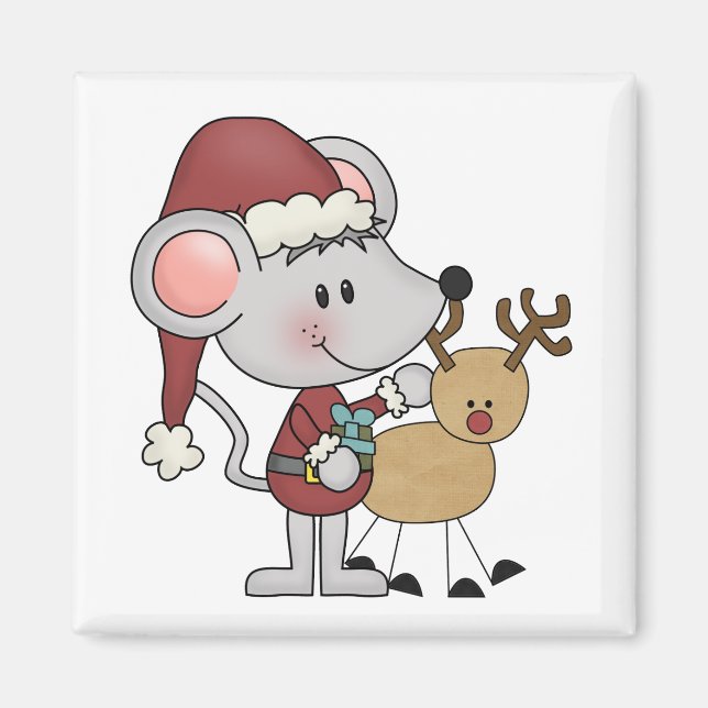 Christmas Mouse and Magnet (Front)
