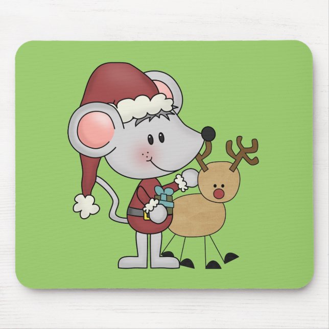 Christmas Mouse and Mouse Mat (Front)