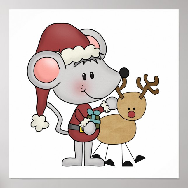 Christmas Mouse and Poster (Front)
