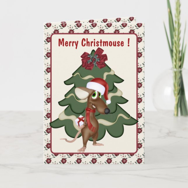 Christmas Mouse  Card (Front)