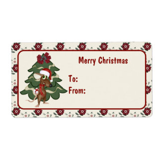 Christmas Mouse Christmas Tags