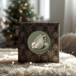Christmas Mouse Classic Round Sticker
