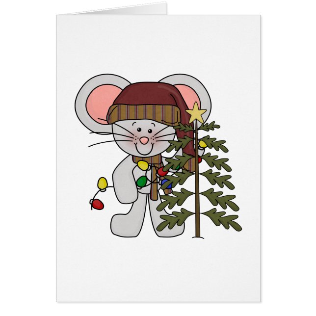 Christmas Mouse Decorating Tree (Front)