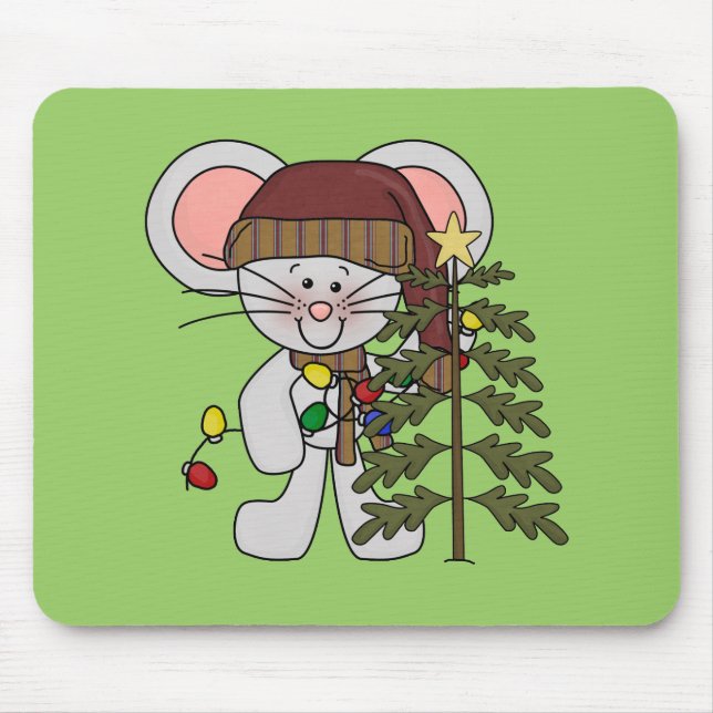 Christmas Mouse Decorating Tree Mat (Front)