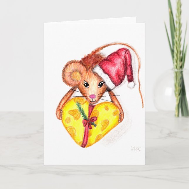 Christmas Mouse, greeting card (Front)