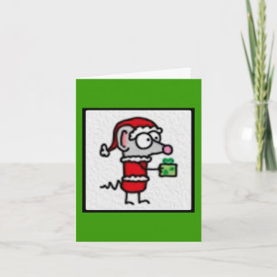 Christmas Mouse Holiday Card