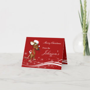 Christmas Mouse Holiday Card