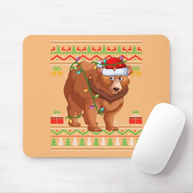Christmas Mouse Mat (With Mouse)