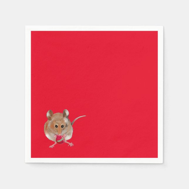 Christmas Mouse Napkin (Front)