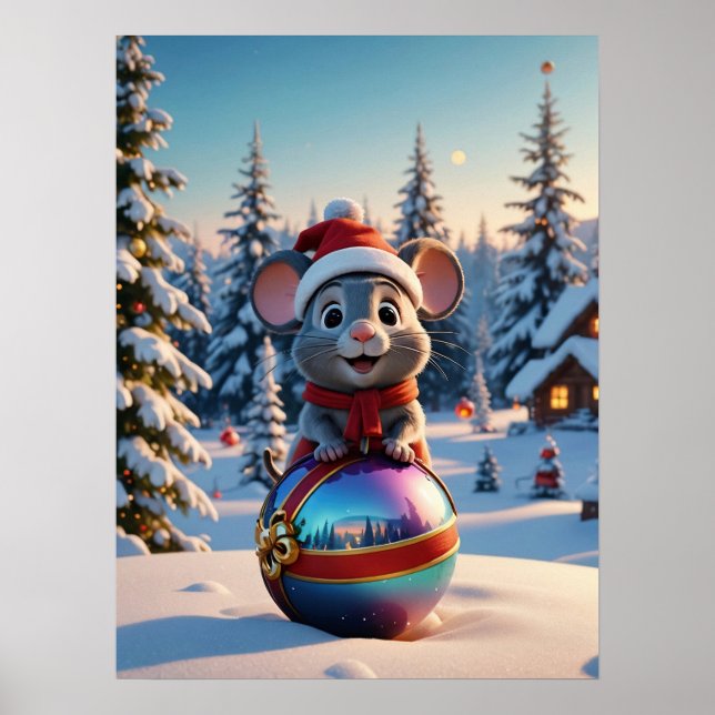 Christmas Mouse Poster (Front)