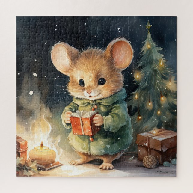 Christmas Mouse Puzzle (Vertical)