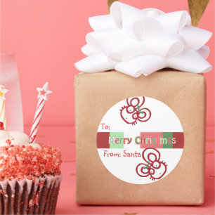 Christmas Mouse Sticker