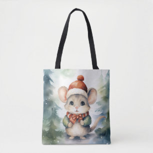 Christmas Mouse Tote Bag