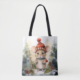 Christmas Mouse Tote Bag