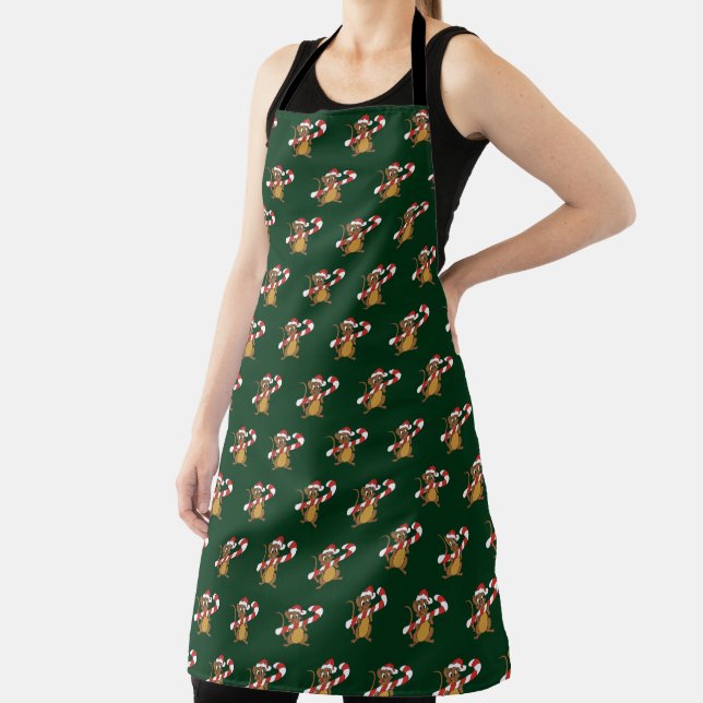 Christmas Mouse With A Candy Cane Apron (Insitu)