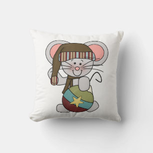 Christmas Mouse With Ornament Cushion