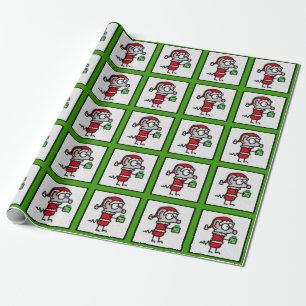 Christmas Mouse Wrapping Paper