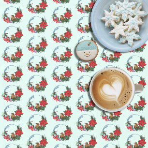 Christmas Mouse Wreath Tablecloth