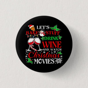 Christmas movie 3 cm round badge