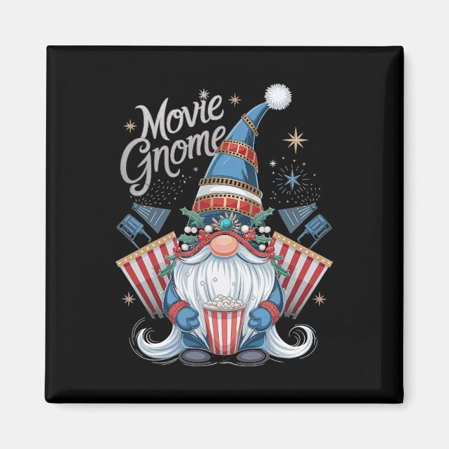 Christmas Movie Gnome Magic  Magnet (Front)
