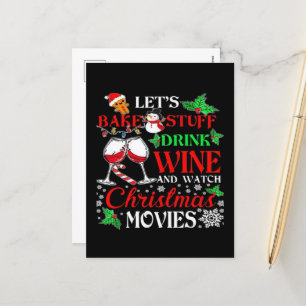 Christmas movie holiday postcard