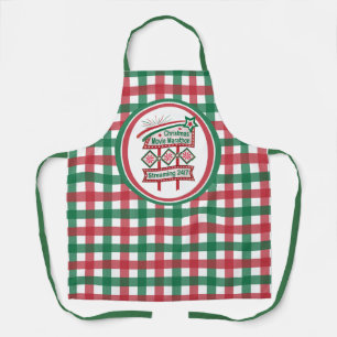 Christmas Movie Marathon Retro Marquee Festive Apron