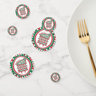 Christmas Movie Marathon Retro Marquee Festive Confetti
